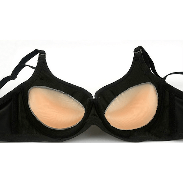 bra with silicone inserts to enlarge the breasts