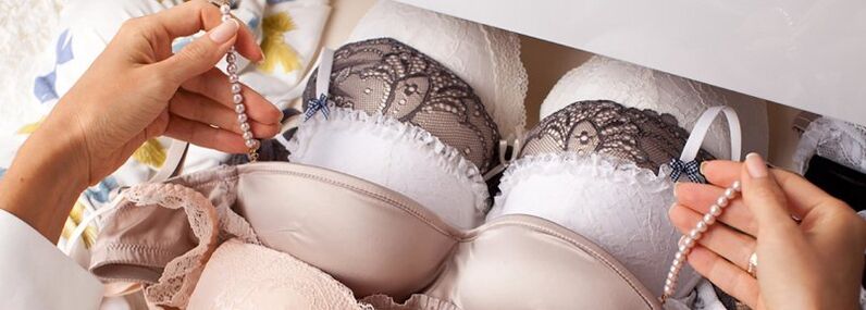 Push-up bras to increase the visual volume of the breasts
